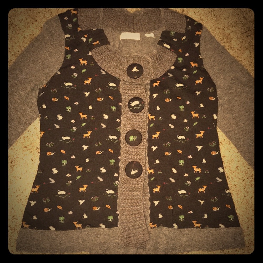 Anthropologie Sleeping On snow Animal Wool Sweater